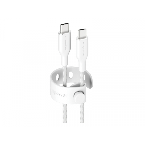 Empower by PanzerGlass 240W USB-C 1,2m-es töltőkábel (EM77569) ezüstfehér
